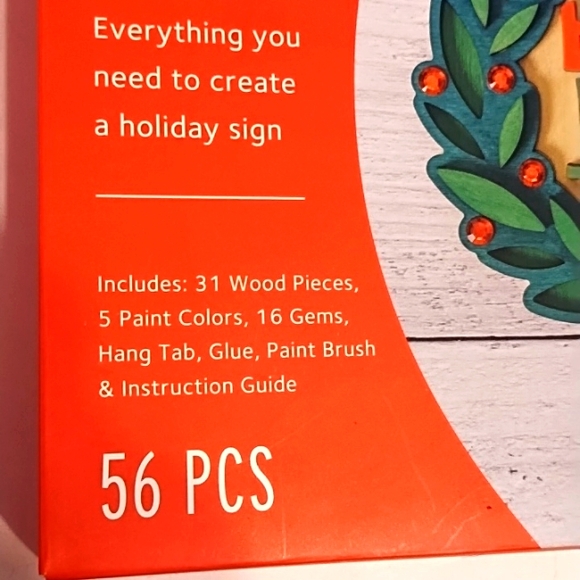 COPY - Nwt Brea Reese 56 PC Layered Wood Sign - Picture 4 of 9